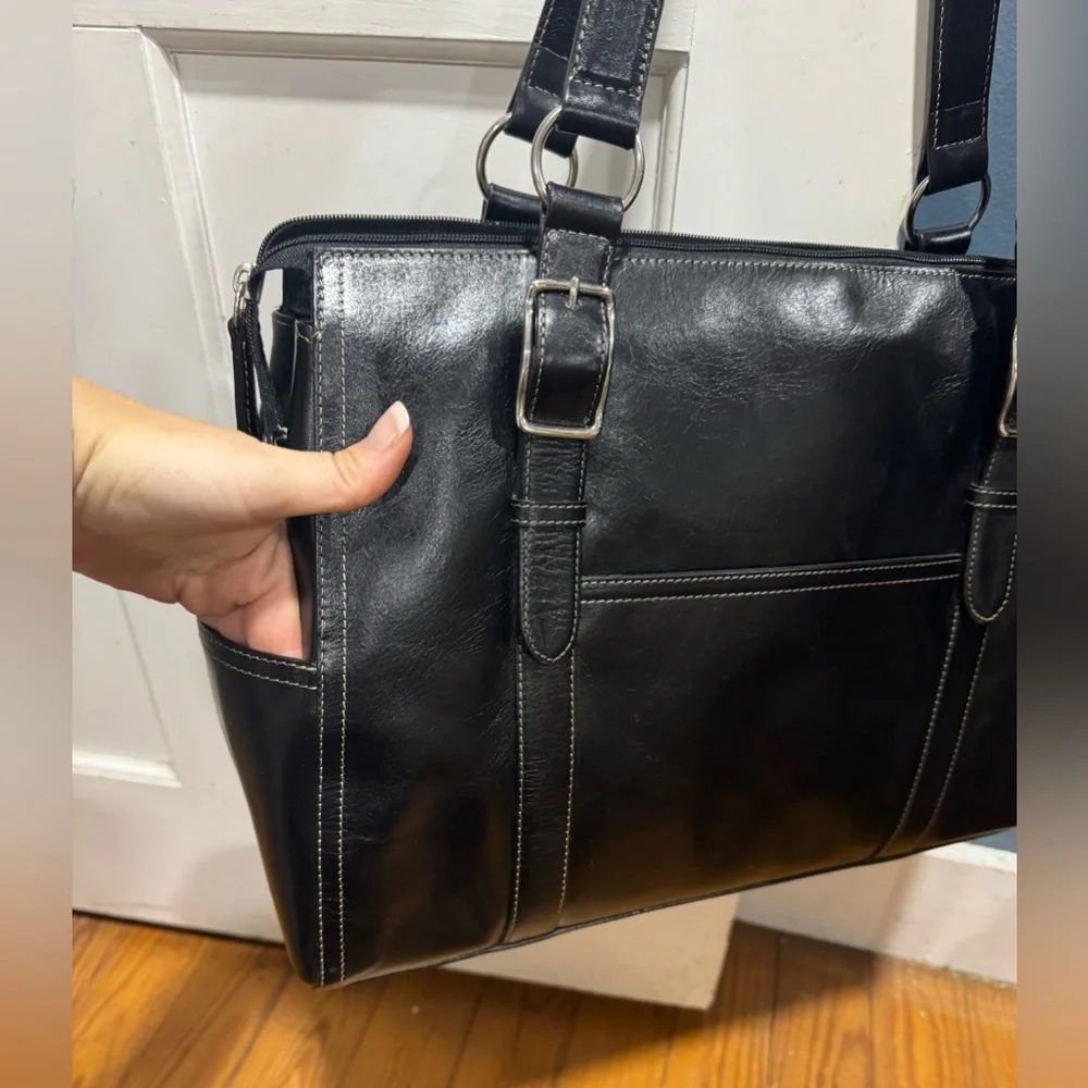Fossil Genuine Leather Laptop/Work Bag